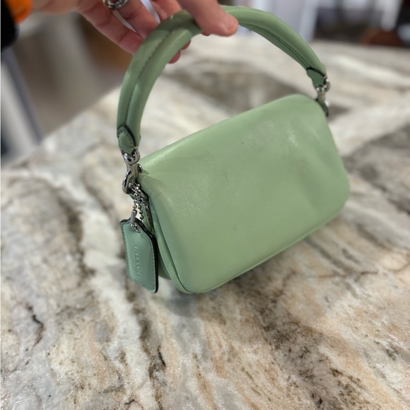 Rare color Coach pillow Tabby 18 pale pistachio - Picture 5 of 7